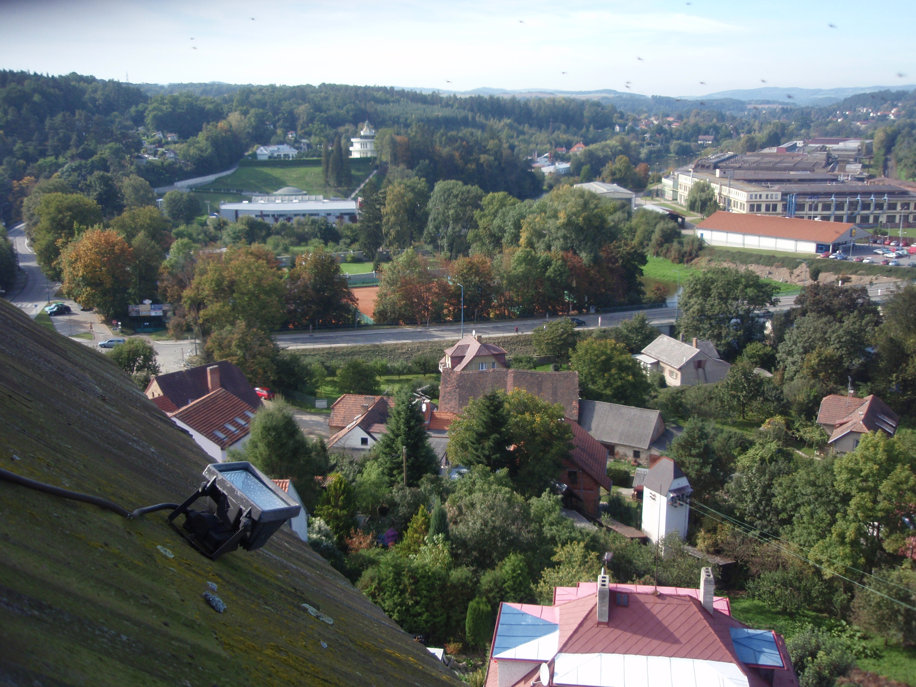 Týnec nad Sázavou  - pohledy z věže hradu 4