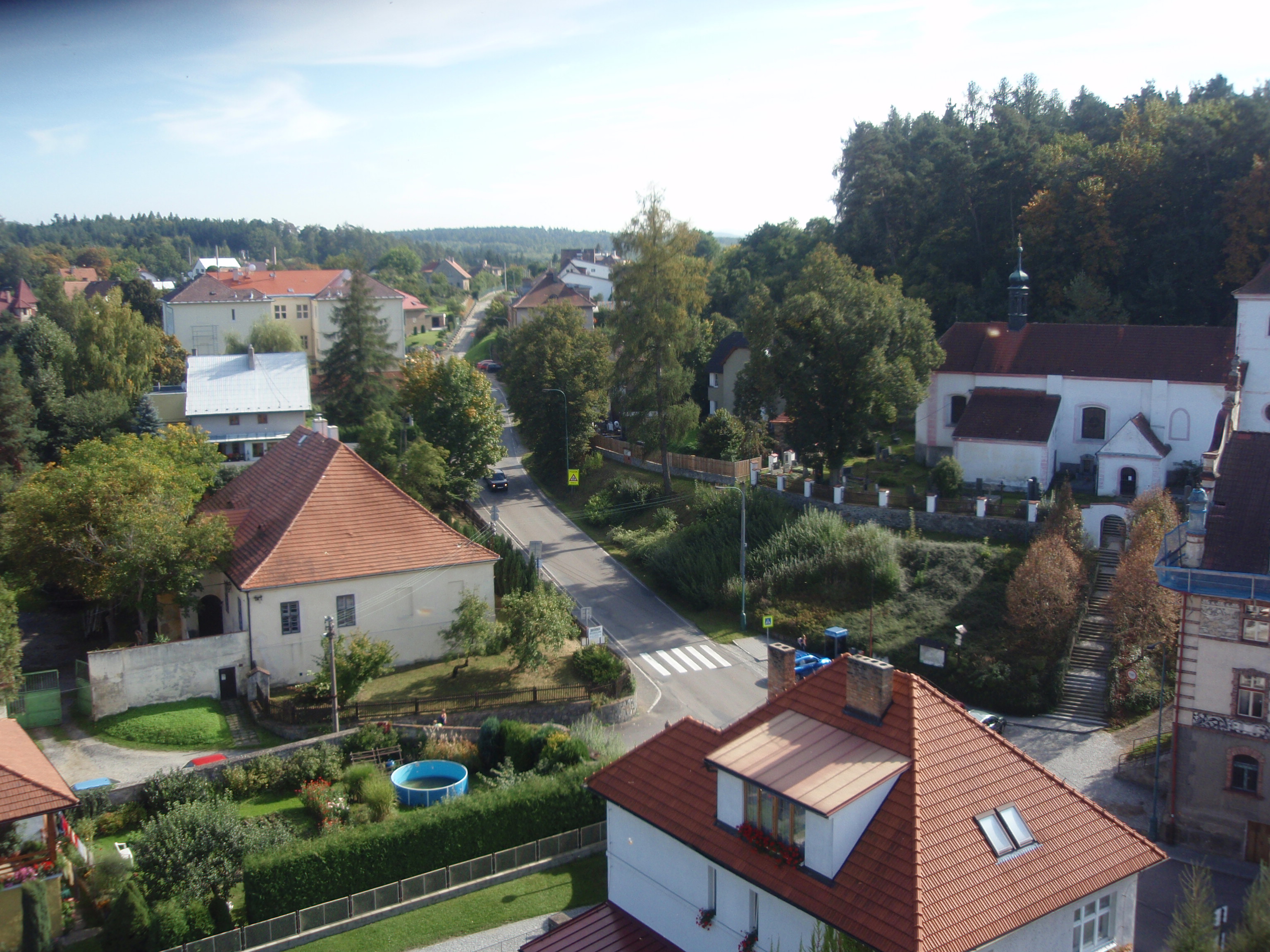 Týnec nad Sázavou  - pohledy z věže hradu 12